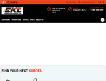 Tablet Screenshot of edmontonkubota.com